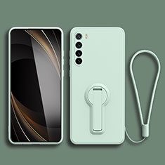 Ultra-thin Silicone Gel Soft Case Cover with Stand for Xiaomi Redmi Note 8 (2021) Matcha Green