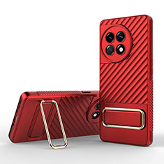Ultra-thin Silicone Gel Soft Case Cover with Stand KC1 for OnePlus 11R 5G Red