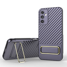 Ultra-thin Silicone Gel Soft Case Cover with Stand KC1 for Samsung Galaxy A14 5G Clove Purple