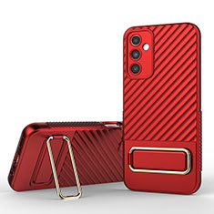 Ultra-thin Silicone Gel Soft Case Cover with Stand KC1 for Samsung Galaxy A14 5G Red