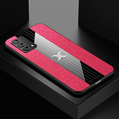 Ultra-thin Silicone Gel Soft Case Cover X01L for Oppo A74 4G Red