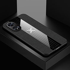 Ultra-thin Silicone Gel Soft Case Cover X01L for Oppo Reno8 T 5G Black