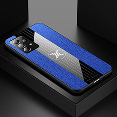 Ultra-thin Silicone Gel Soft Case Cover X01L for Samsung Galaxy A52 5G Blue