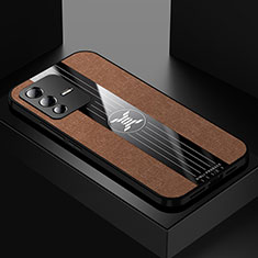 Ultra-thin Silicone Gel Soft Case Cover X01L for Vivo V23 Pro 5G Brown