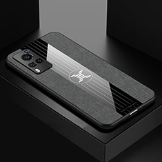 Ultra-thin Silicone Gel Soft Case Cover X01L for Vivo X60 Pro 5G Gray