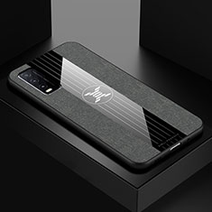Ultra-thin Silicone Gel Soft Case Cover X01L for Vivo Y20 Gray