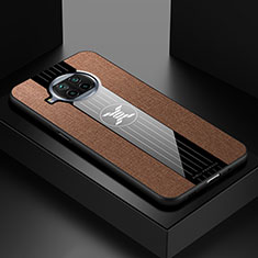 Ultra-thin Silicone Gel Soft Case Cover X01L for Xiaomi Mi 10i 5G Brown