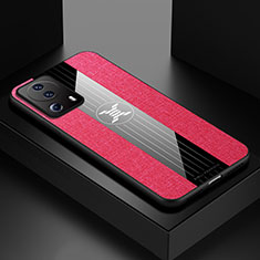 Ultra-thin Silicone Gel Soft Case Cover X01L for Xiaomi Mi 13 Lite 5G Red