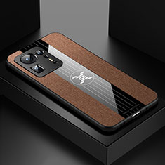 Ultra-thin Silicone Gel Soft Case Cover X01L for Xiaomi Mi Mix 4 5G Brown