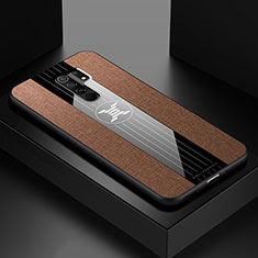 Ultra-thin Silicone Gel Soft Case Cover X01L for Xiaomi Redmi 9 Brown