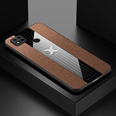 Ultra-thin Silicone Gel Soft Case Cover X01L for Xiaomi Redmi 9C NFC Brown