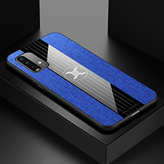 Ultra-thin Silicone Gel Soft Case Cover X01L for Xiaomi Redmi 9T 4G Blue