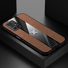 Ultra-thin Silicone Gel Soft Case Cover X01L for Xiaomi Redmi Note 11 4G (2021) Brown