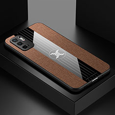 Ultra-thin Silicone Gel Soft Case Cover X01L for Xiaomi Redmi Note 11 SE 5G Brown