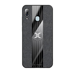 Ultra-thin Silicone Gel Soft Case Cover X02L for Samsung Galaxy A20 Black