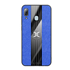 Ultra-thin Silicone Gel Soft Case Cover X02L for Samsung Galaxy A20 Blue