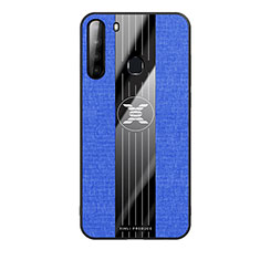 Ultra-thin Silicone Gel Soft Case Cover X02L for Samsung Galaxy A21 Blue