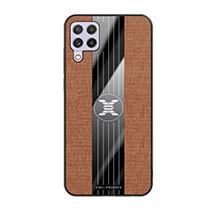 Ultra-thin Silicone Gel Soft Case Cover X02L for Samsung Galaxy A22 4G Brown