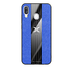 Ultra-thin Silicone Gel Soft Case Cover X02L for Samsung Galaxy A40 Blue