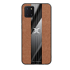 Ultra-thin Silicone Gel Soft Case Cover X02L for Samsung Galaxy A81 Brown