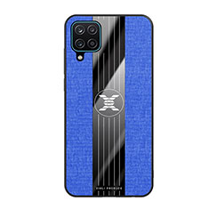 Ultra-thin Silicone Gel Soft Case Cover X02L for Samsung Galaxy F12 Blue