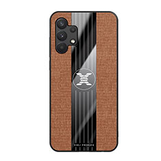 Ultra-thin Silicone Gel Soft Case Cover X02L for Samsung Galaxy M32 5G Brown