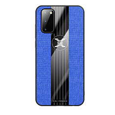 Ultra-thin Silicone Gel Soft Case Cover X02L for Samsung Galaxy S20 Blue
