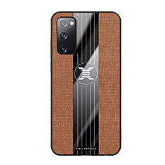 Ultra-thin Silicone Gel Soft Case Cover X02L for Samsung Galaxy S20 FE 5G Brown