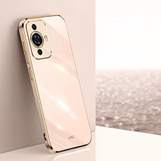 Ultra-thin Silicone Gel Soft Case Cover XL1 for Huawei Nova 11 Pro Rose Gold