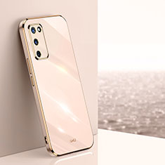 Ultra-thin Silicone Gel Soft Case Cover XL1 for Oppo A53s 5G Gold