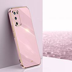 Ultra-thin Silicone Gel Soft Case Cover XL1 for Oppo A53s 5G Pink