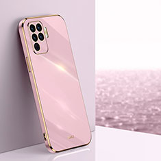 Ultra-thin Silicone Gel Soft Case Cover XL1 for Oppo F19 Pro Pink