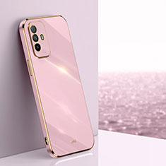 Ultra-thin Silicone Gel Soft Case Cover XL1 for Oppo F19 Pro+ Plus 5G Pink