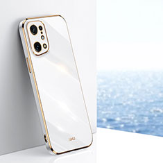 Ultra-thin Silicone Gel Soft Case Cover XL1 for Oppo Find X5 5G White