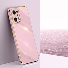 Ultra-thin Silicone Gel Soft Case Cover XL1 for Oppo Find X5 Pro 5G Pink
