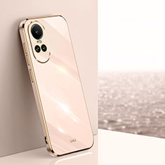Ultra-thin Silicone Gel Soft Case Cover XL1 for Oppo Reno10 5G Rose Gold