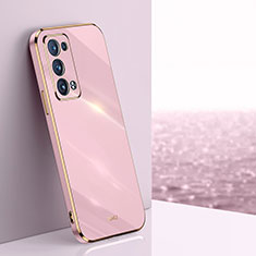 Ultra-thin Silicone Gel Soft Case Cover XL1 for Oppo Reno6 Pro+ Plus 5G Pink