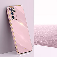 Ultra-thin Silicone Gel Soft Case Cover XL1 for Oppo Reno6 Z 5G Pink