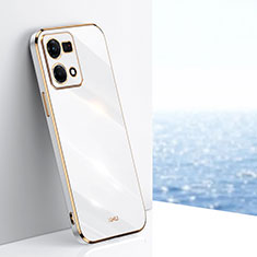 Ultra-thin Silicone Gel Soft Case Cover XL1 for Oppo Reno7 4G White