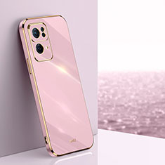 Ultra-thin Silicone Gel Soft Case Cover XL1 for Oppo Reno7 Pro 5G Pink