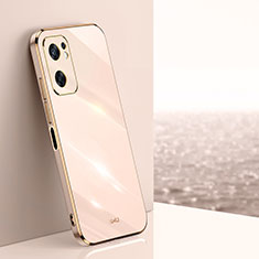 Ultra-thin Silicone Gel Soft Case Cover XL1 for Oppo Reno7 SE 5G Gold