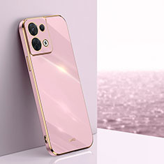 Ultra-thin Silicone Gel Soft Case Cover XL1 for Oppo Reno8 5G Pink