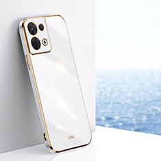 Ultra-thin Silicone Gel Soft Case Cover XL1 for Oppo Reno8 5G White
