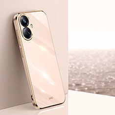 Ultra-thin Silicone Gel Soft Case Cover XL1 for Realme 10 Pro+ Plus 5G Rose Gold