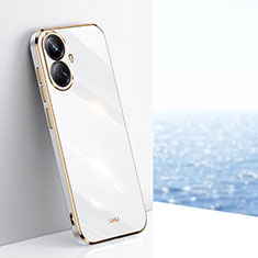 Ultra-thin Silicone Gel Soft Case Cover XL1 for Realme 10 Pro+ Plus 5G White
