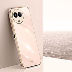 Ultra-thin Silicone Gel Soft Case Cover XL1 for Realme 11X 5G Rose Gold