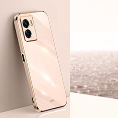 Ultra-thin Silicone Gel Soft Case Cover XL1 for Realme V23 5G Gold