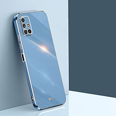 Ultra-thin Silicone Gel Soft Case Cover XL1 for Samsung Galaxy M51 Blue