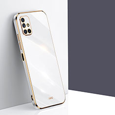 Ultra-thin Silicone Gel Soft Case Cover XL1 for Samsung Galaxy M51 White