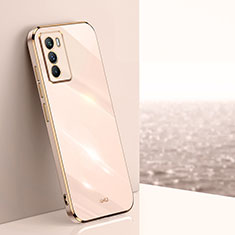 Ultra-thin Silicone Gel Soft Case Cover XL1 for Vivo iQOO 9 SE 5G Gold